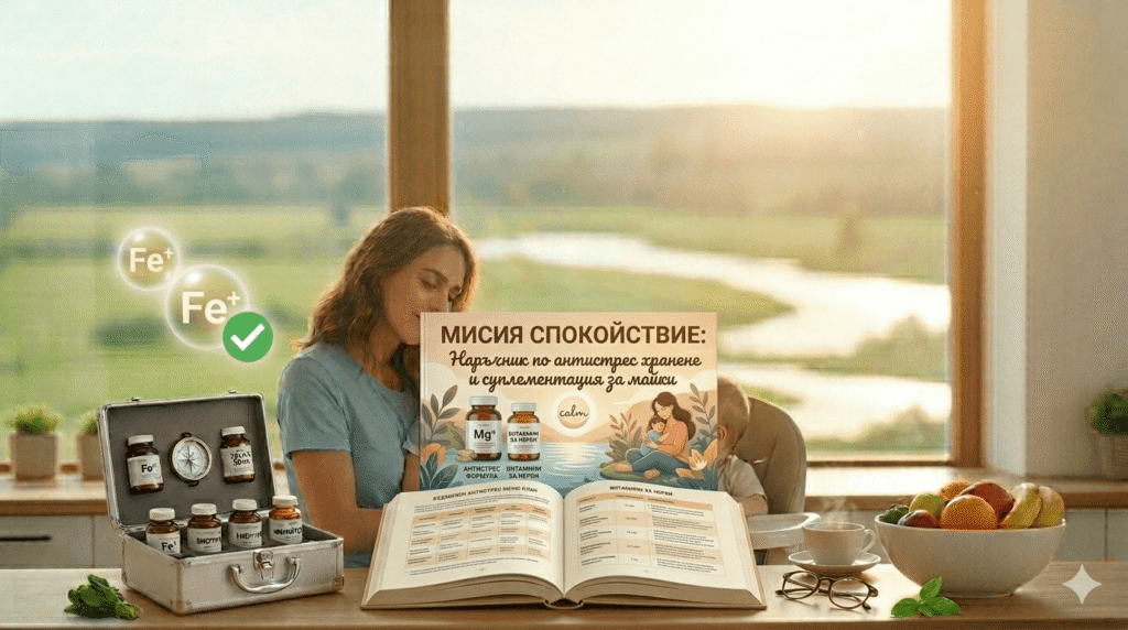 картинка- Мисия Спокойствие: Наръчник по антистрес хранене и суплементация за майки